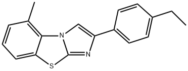 2-(4-ETHYLPHENYL)-5-METHYLIMIDAZO[2,1-B]BENZOTHIAZOLE 结构式