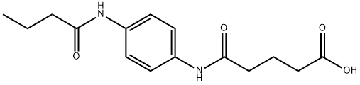 5-[4-(butyrylamino)anilino]-5-oxopentanoic acid 结构式