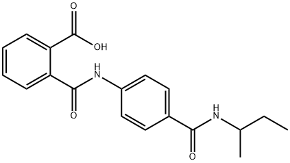 2-({4-[(SEC-BUTYLAMINO)CARBONYL]ANILINO}CARBONYL)-BENZOIC ACID 结构式