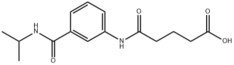 5-{3-[(ISOPROPYLAMINO)CARBONYL]ANILINO}-5-OXOPENTANOIC ACID 结构式