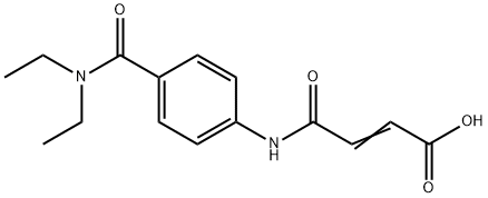 (E)-4-{4-[(DIETHYLAMINO)CARBONYL]ANILINO}-4-OXO-2-BUTENOIC ACID 结构式