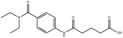 5-((4-(二乙基氨基甲酰基)苯基)氨基)-5-氧代戊酸 结构式