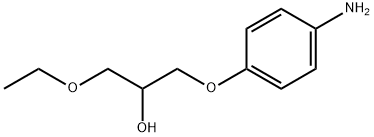 4-(3-乙氧基-2-羟基丙氧基)苯胺 结构式