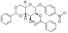 4-Nitrophenyl2-benzoyl-4,6-O-benzylidene-a-D-mannopyranoside 结构式