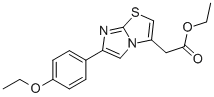 6-(4-ETHOXYPHENYL)IMIDAZO[2,1-B]THIAZOLE-3-ACETIC ACID ETHYL ESTER 结构式