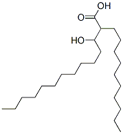 2-decyl-3-hydroxytetradecanoic acid 结构式