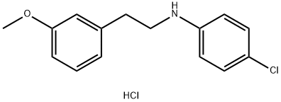 (4-CHLORO-PHENYL)-[2-(3-METHOXY-PHENYL)-ETHYL]-AMINE HYDROCHLORIDE 结构式