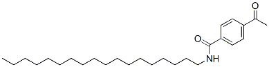 4-acetyl-N-octadecylbenzamide  结构式