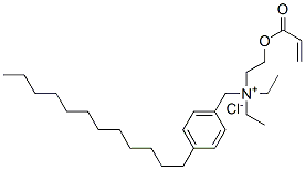 (p-dodecylbenzyl)diethyl[2-[(1-oxoallyl)oxy]ethyl]ammonium chloride  结构式