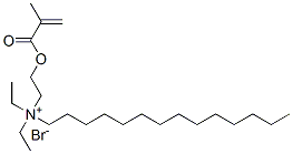 diethyl[2-(methacryloyloxy)ethyl]tetradecylammonium bromide 结构式