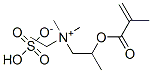 methyl 2-[(2-methyl-1-oxoallyl)oxy]propyltrimethylammonium sulphate 结构式