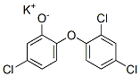 potassium 5-chloro-2-(2,4-dichlorophenoxy)phenolate 结构式