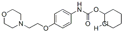 cyclohexyl [4-[2-morpholinoethoxy]phenyl]carbamate monohydrochloride 结构式