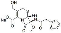 头孢西丁杂质1钠盐(头孢西丁EP杂质A 钠盐) 结构式
