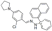 2-chloro-4-(1-pyrrolidinyl)benzaldehyde 1-naphthylphenylhydrazone 结构式