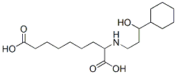 2-[(3-cyclohexyl-3-hydroxypropyl)amino]nonanedioic acid 结构式