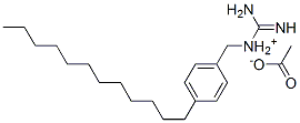 [(4-dodecylphenyl)methyl]guanidinium monoacetate 结构式