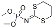 N-(1,3-Dithian-2-ylidene)amidophosphoric acid dimethyl ester 结构式
