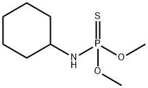 N-Cyclohexylphosphoramidothioic acid O,O-dimethyl ester 结构式