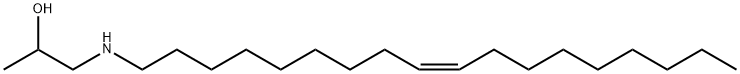 (Z)-1-(octadec-9-enylamino)propan-2-ol 结构式