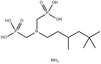 diammonium dihydrogen [[(3,5,5-trimethylhexyl)imino]bis(methylene)]bisphosphonate 结构式