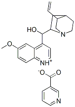 (8alpha,9R)-9-hydroxy-6'-methoxycinchonanium nicotinate 结构式