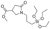 methyl 5-oxo-1-[3-(triethoxysilyl)propyl]pyrrolidine-3-carboxylate 结构式