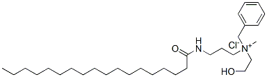 benzyl(2-hydroxyethyl)methyl[3-[(1-oxooctadecyl)amino]propyl]ammonium chloride  结构式