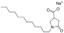 sodium 1-dodecyl-5-oxopyrrolidine-3-carboxylate 结构式