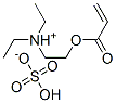 [2-(acryloyloxy)ethyl]diethylammonium hydrogen sulphate 结构式