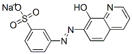 3-[(8-羟基-7-喹啉基)偶氮基]苯磺酸单钠盐 结构式
