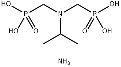 [[isopropylimino]bis(methylene)]bisphosphonic acid, ammonium salt 结构式