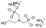 [[(2-hydroxyethyl)imino]bis(methylene)]bisphosphonic acid, ammonium salt 结构式
