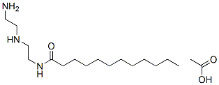 N-[2-[(2-aminoethyl)amino]ethyl]dodecanamide monoacetate 结构式