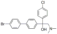 4'-bromo-alpha-(4-chlorophenyl)-alpha-[(dimethylamino)methyl][1,1'-biphenyl]-4-methanol 结构式