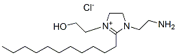 1-(2-aminoethyl)-4,5-dihydro-3-(2-hydroxyethyl)-2-undecyl-1H-imidazolium chloride 结构式