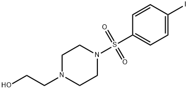 2-(4-((4-Iodophenyl)sulfonyl)piperazin-1-yl)ethanol 结构式