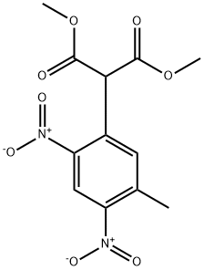 二甲基-2-(5-甲基-2,4-二硝基苯基)丙二酸 结构式