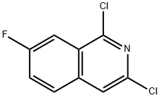 7-氟-1.3-二氯异喹啉 结构式