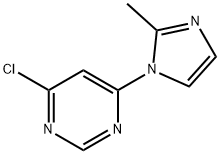 4-氯-6-(2-甲基-1H-咪唑并L-1-基)嘧啶 结构式
