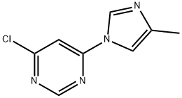 4-氯-6-(4-甲基-1H-咪唑并L-1-基)嘧啶 结构式