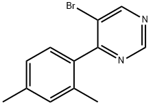 5-溴-4-(2,4-二甲基苯基)嘧啶 结构式