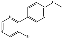 5-溴-4-(4-甲氧基苯基)嘧啶 结构式