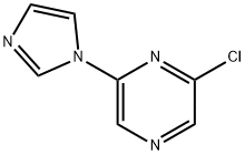 2-氯-6-(咪唑并L-1-基)吡嗪 结构式