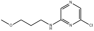 2-氯-6-(3-甲氧基丙基氨基)吡嗪 结构式