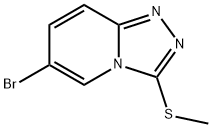 6-溴-3-(甲硫基)-[1,2,4]三唑并[4,3-A]砒啶 结构式
