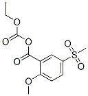 5-mesyl-o-anisic acid, anhydride with ethyl hydrogen carbonate 结构式