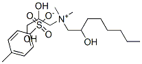 (2,3-dihydroxypropyl)(2-hydroxyoctyl)dimethylammonium toluene-p-sulphonate  结构式