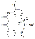 sodium 4-methoxy-3-[[3-(3-nitrophenyl)-1,3-dioxopropyl]amino]benzenesulphonate 结构式