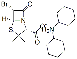 dicyclohexylammonium [2S-(2alpha,5alpha,6alpha)]-6-bromo-3,3-dimethyl-7-oxo-4-thia-1-azabicyclo[3.2.0]heptane-2-carboxylate 结构式